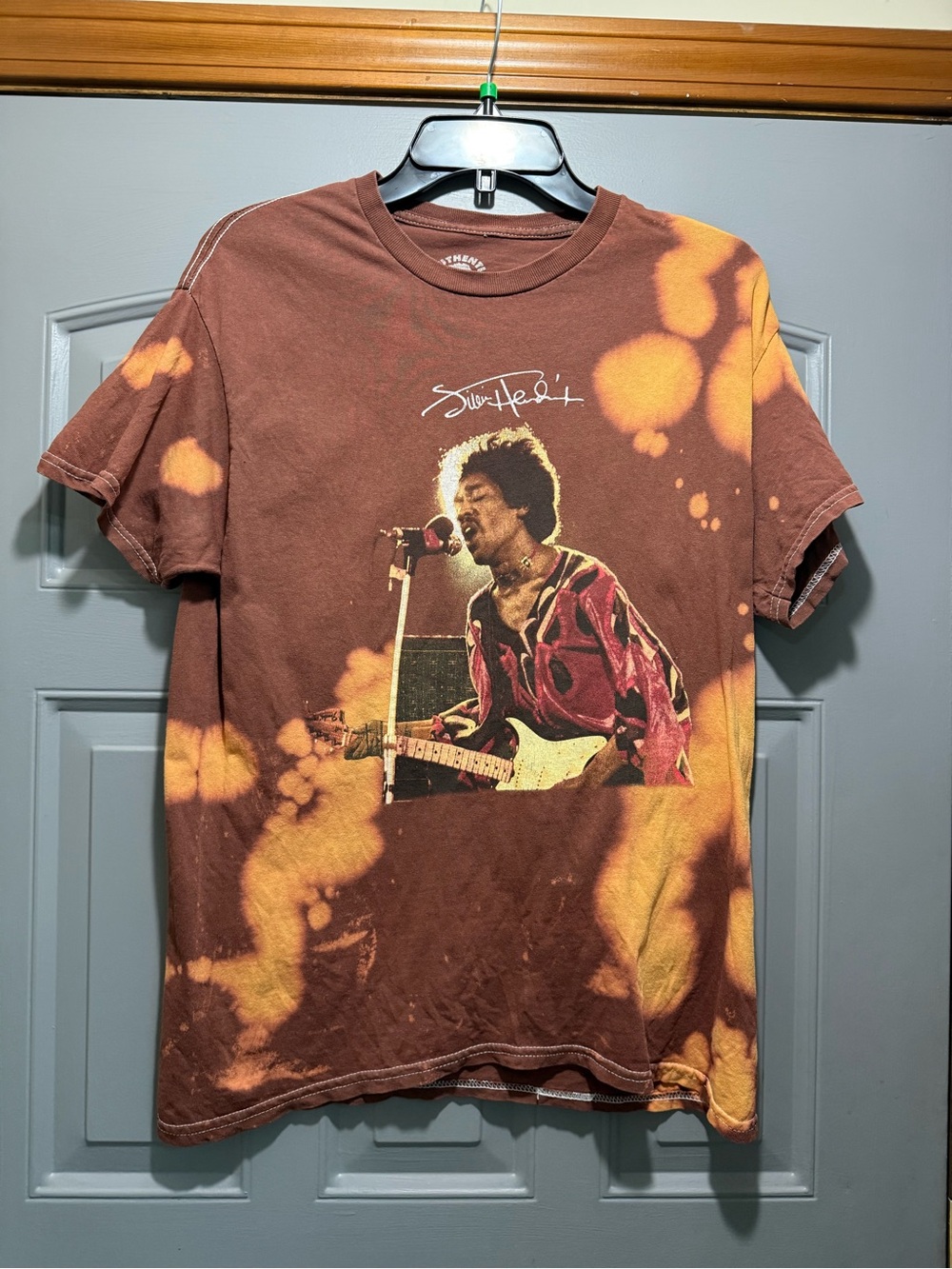 Hendrix Tie-Dye Brown & Orange Short-Sleeve tee (medium)